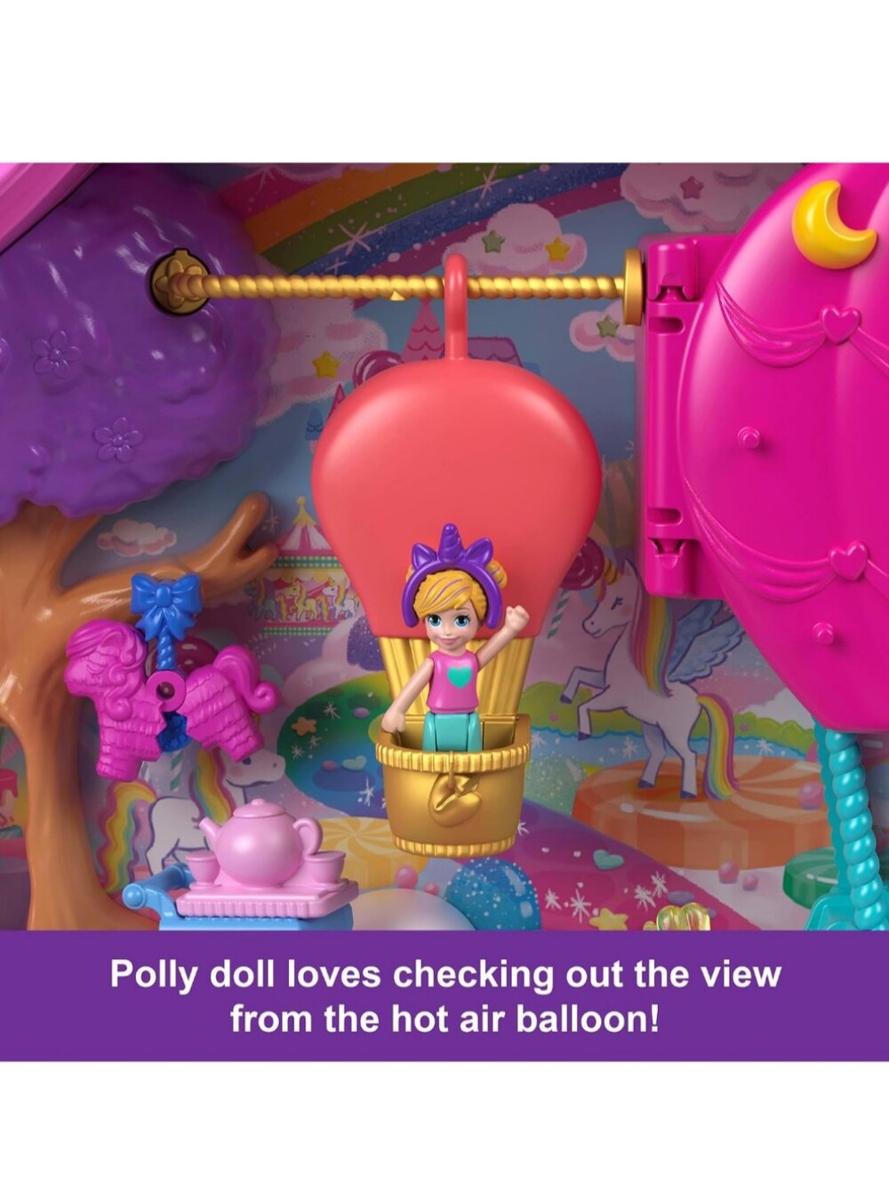 Polly Pocket And A Piñata - How Fun Is That? Wait And A Hot Air Balloon?